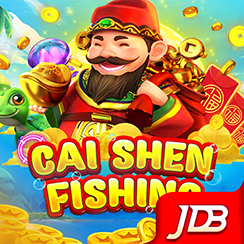 Cai Shen Fishing game cover with a fortune-themed fishing scene